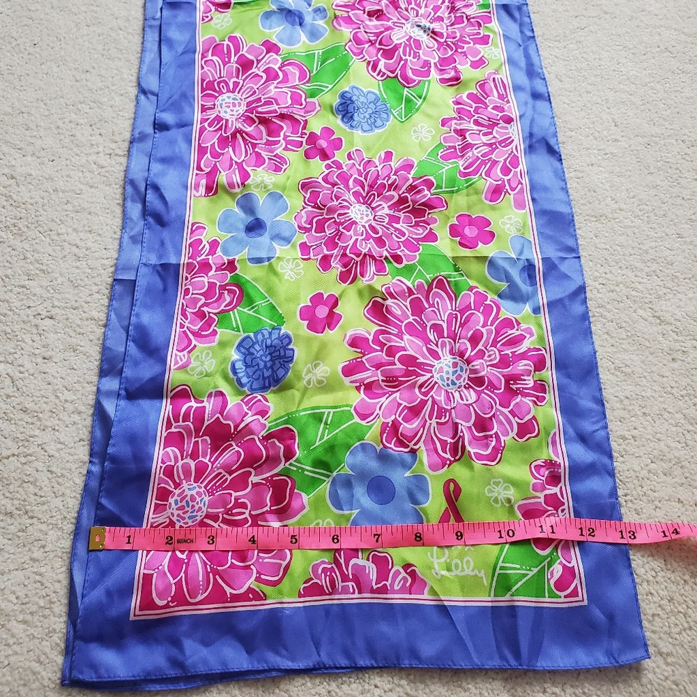 Lilly Pulitzer Floral Long Silky Scarf